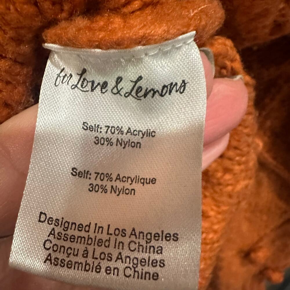 For Love & Lemons Florentina Button Down Cardigan in Ginger Small - Picture 7 of 10